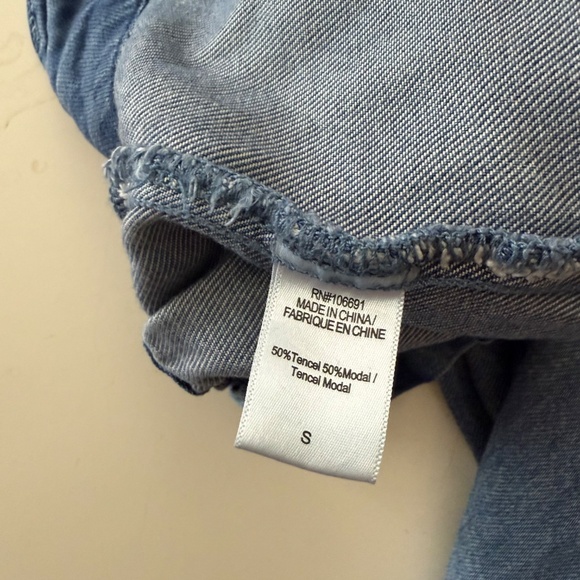 Young Fabulous & Broke Light Wash Denim Paperboy Wide Leg Jeans SMALL High Rise - Picture 5 of 10